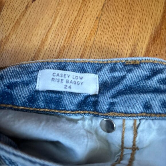 PacSun low rise blue tint glitter jeans - Picture 4 of 7